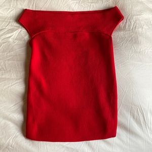 Intermix off-the-shoulder top